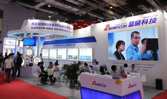 Онлайн и офлайн, SunResin участвовал в AquaTech China 2021